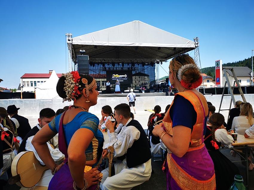 Bharat natyam nastop na 1. mednarodnem festivalu Borovnica 16.7.2022